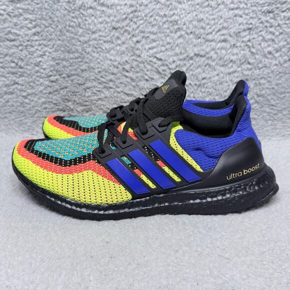 Adidas UltraBoost 2.0 DNA What The Mens Size 8.5 Running Shoes Black Multicolor - Picture 3 of 9